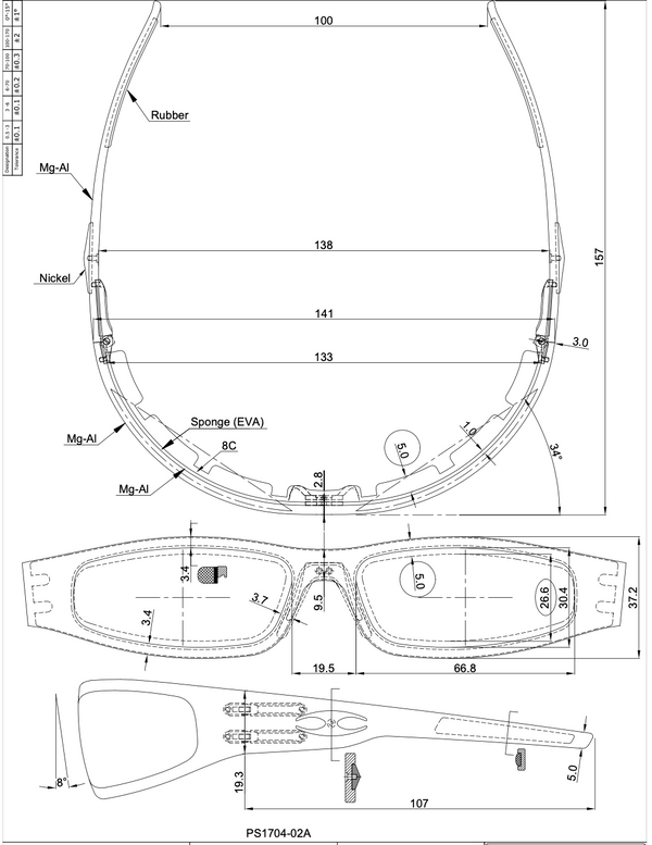 Baby Bagger Chrome Motorcycle Sunglasses (Smooth)