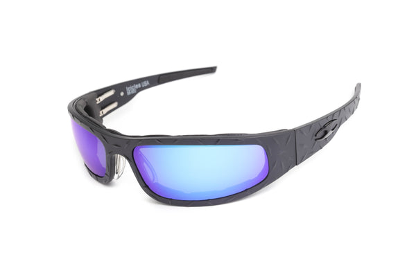 Baby Bagger Black Prescription Biker Glasses (Diamond)
