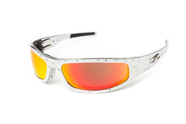 Baby Bagger Chrome Prescription Motorcycle Glasses (Diamond)