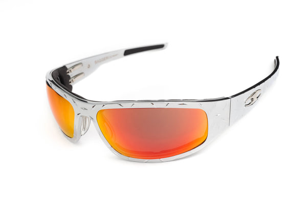 “Bagger” Chrome Motorcycle Sunglasses (Diamond)