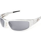 Load image into Gallery viewer, “Bagger” Chrome Motorcycle Sunglasses (Flames)