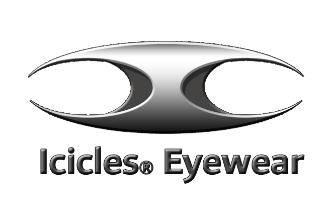 Icicles Glasses Silver Logo