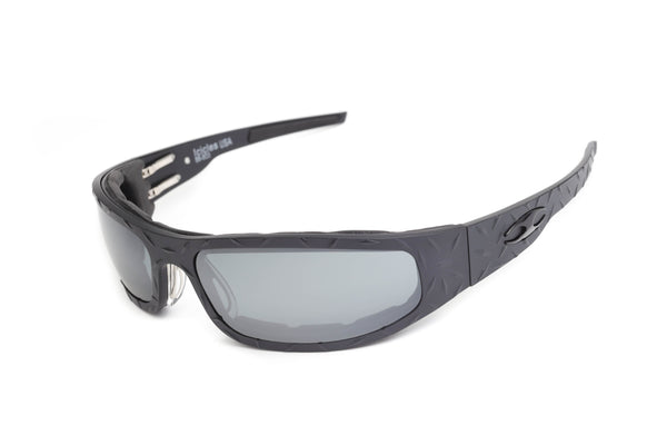Baby Bagger Black Prescription Biker Glasses (Diamond)