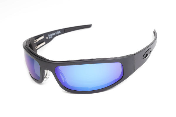 Baby Bagger Black Prescription Motorcycle Glasses (Smooth)