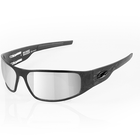 Load image into Gallery viewer, “Bagger” Black Motorcycle Sunglasses (Flames)