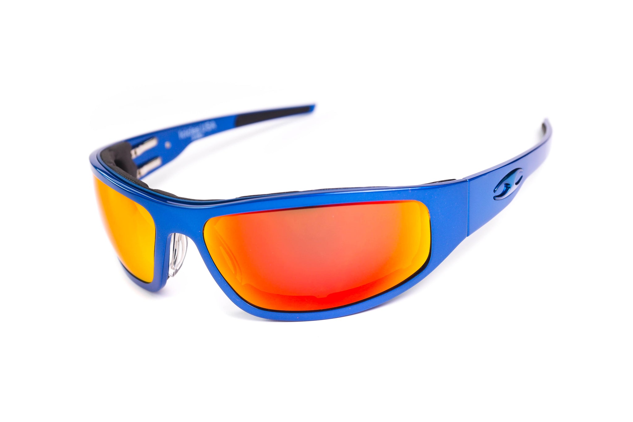 Salice 011 Sport Sunglasses Orange with Blue lens