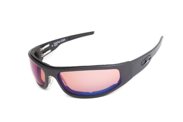 Baby Bagger Black Motorcycle Sunglasses (Smooth)