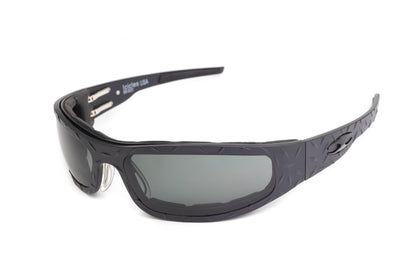 Baby Bagger Black Prescription Biker Glasses (Diamond)