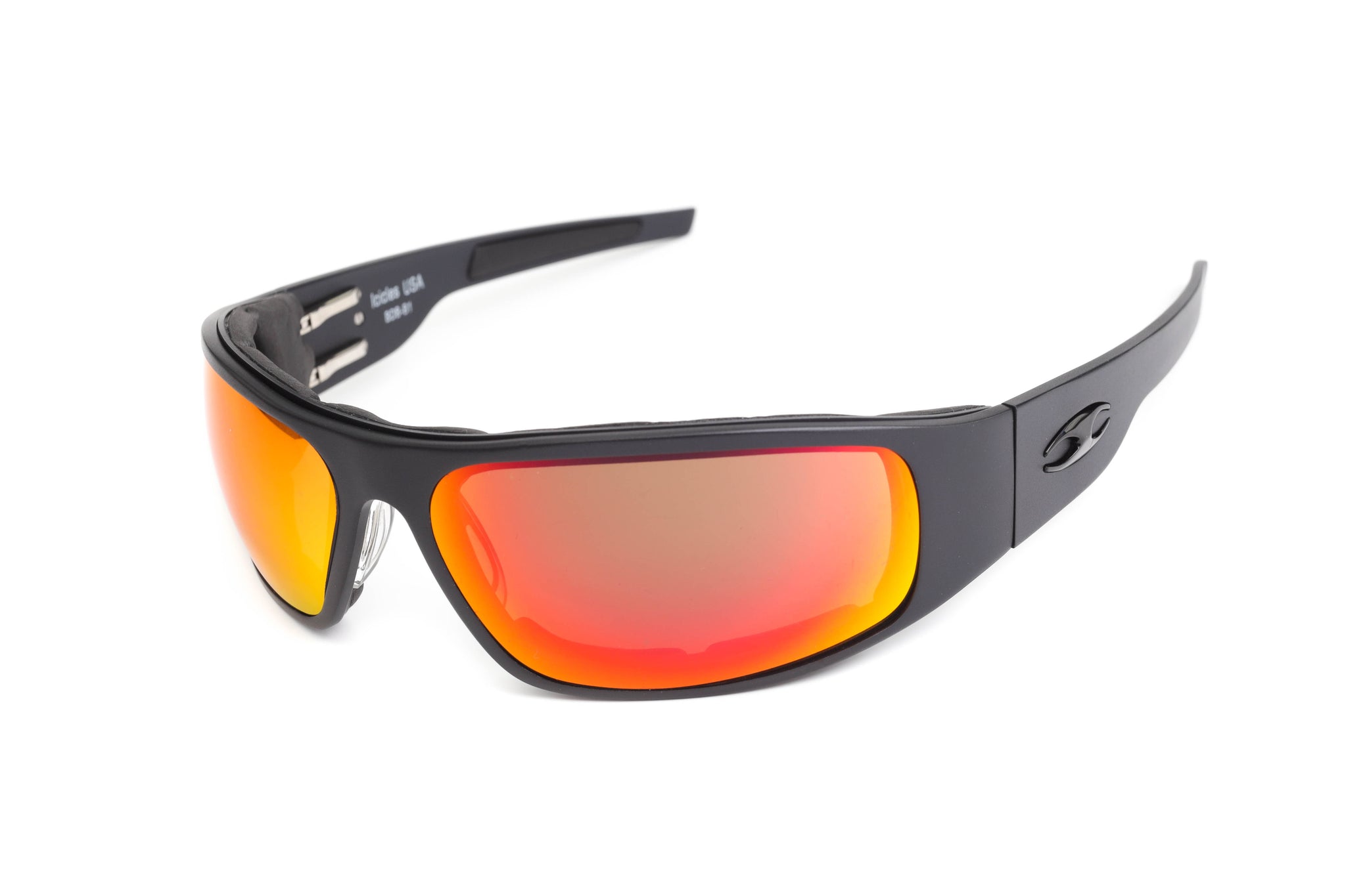 Icicles Eyewear Big Daddy Bagger Black (Smooth) No - Single / Transition Mirror - Orange / No