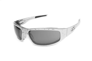 “Bagger” Chrome Prescription Motorcycle Glasses (Diamond)