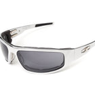 Load image into Gallery viewer, “Bagger” Chrome Prescription Motorcycle Glasses (Smooth)