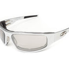 Load image into Gallery viewer, “Bagger” Chrome Prescription Motorcycle Glasses (Smooth)
