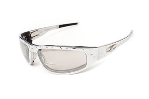 “Bagger” Chrome Prescription Motorcycle Glasses (Diamond)