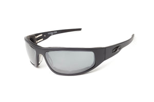 “Bagger” Black Prescription Motorcycle Glasses (Smooth)