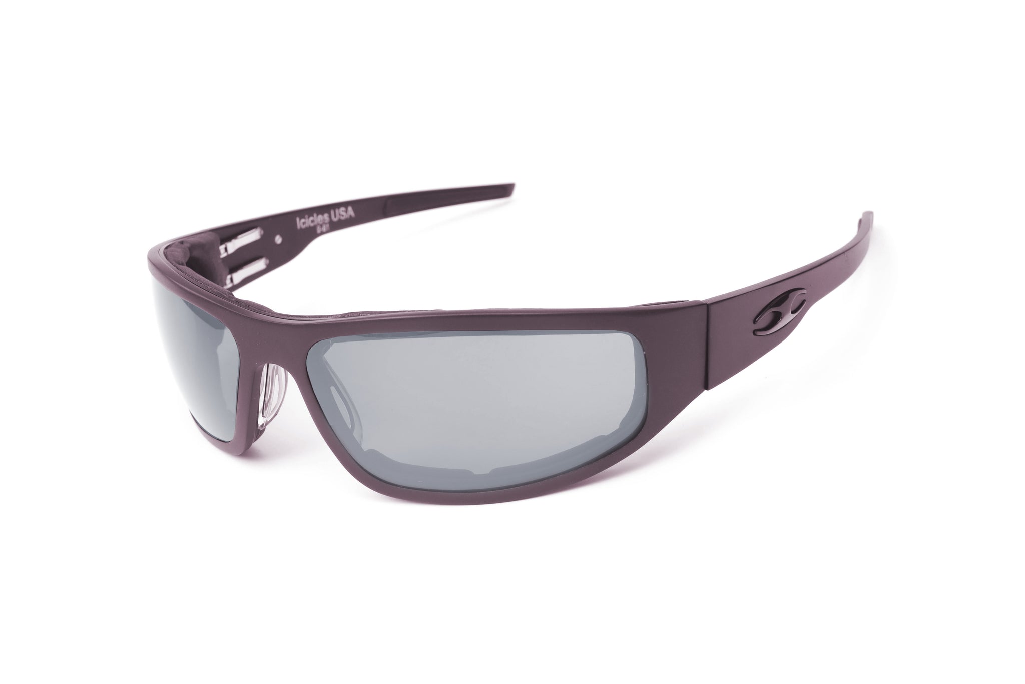 Icicles Eyewear “Bagger” Gunmetal Motorcycle Sunglasses (Smooth) No - Single / Transition - Grey / No