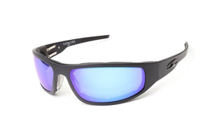 “Bagger” Black Prescription Motorcycle Glasses (Smooth)