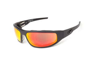 “Bagger” Black Prescription Motorcycle Glasses (Smooth)