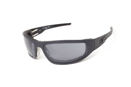 “Bagger” Black Motorcycle Sunglasses (Diamond)