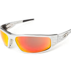 Load image into Gallery viewer, “Bagger” Chrome Prescription Motorcycle Glasses (Flames)