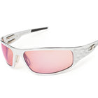 Load image into Gallery viewer, “Bagger” Chrome Motorcycle Sunglasses (Flames)