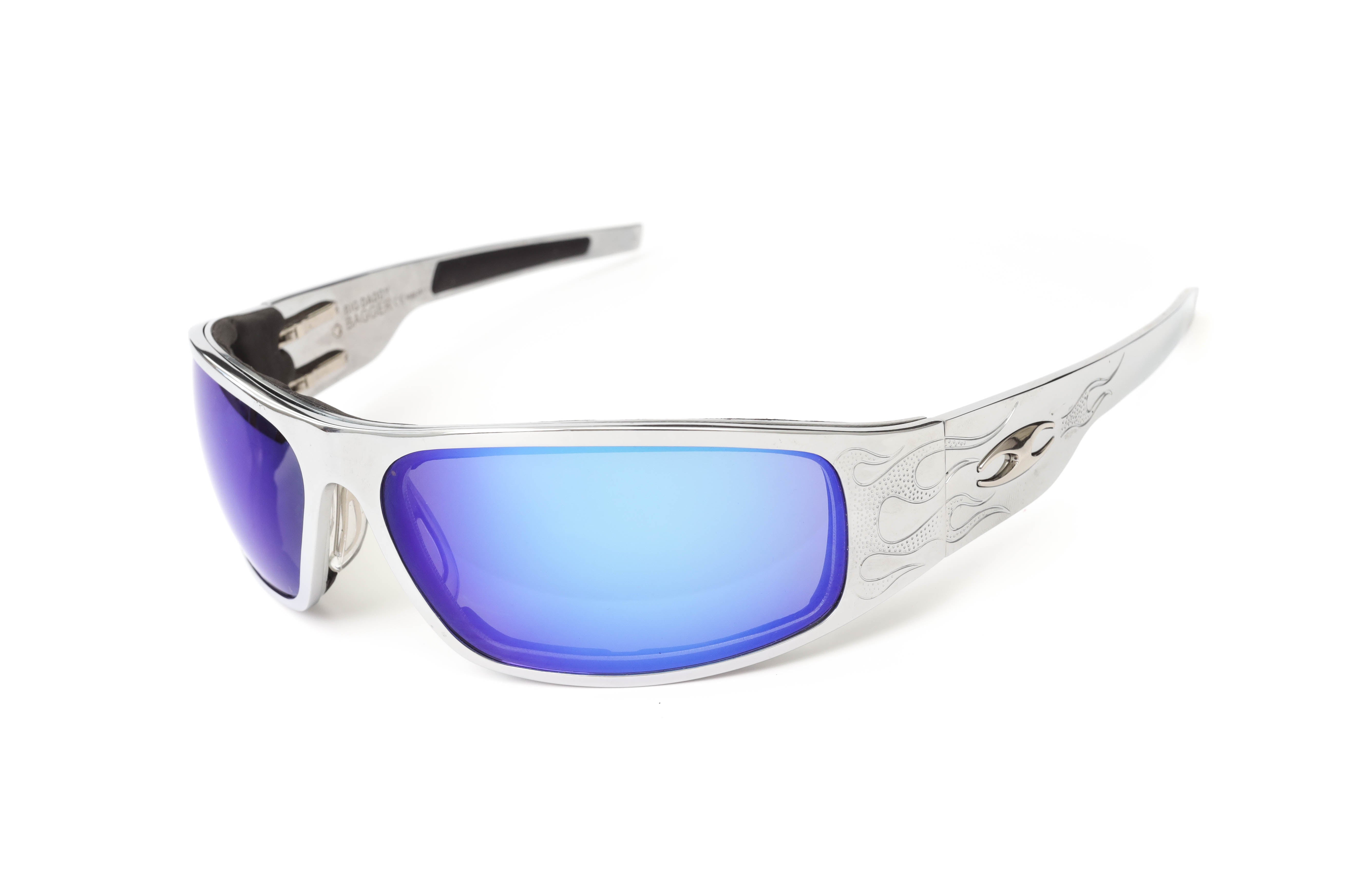 Big Daddy Bagger Chrome (Flames) | Icicles® Eyewear - Motorcycle