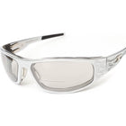 Load image into Gallery viewer, “Bagger” Chrome Prescription Motorcycle Glasses (Flames)