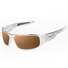 Load image into Gallery viewer, “Bagger” Chrome Motorcycle Sunglasses (Flames)
