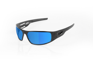 “Bagger” Black Motorcycle Sunglasses (Flames)