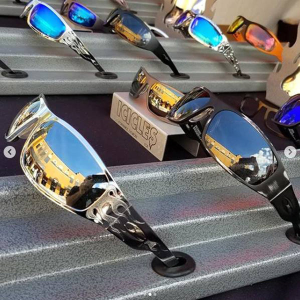 Big Daddy Bagger Gunmetal Motorcycle Sunglasses - Smooth