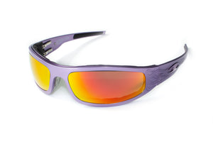 Baby Bagger Purple Motorcycle Sunglasses (Flames)