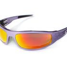 Load image into Gallery viewer, Baby Bagger Purple Motorcycle Sunglasses (Flames)