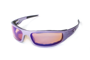 Baby Bagger Purple Motorcycle Sunglasses (Flames)