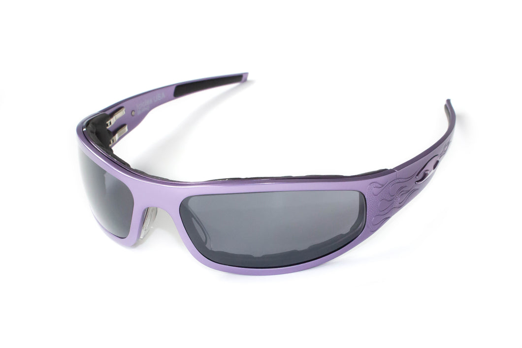 Baby Bagger Purple Prescription Glasses (Flames)