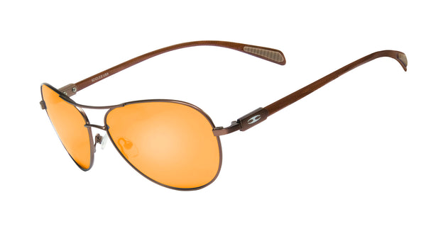 Carbon Fiber Aviator Copper Brown