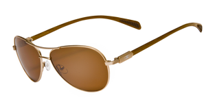 Carbon Fiber Aviator Gold